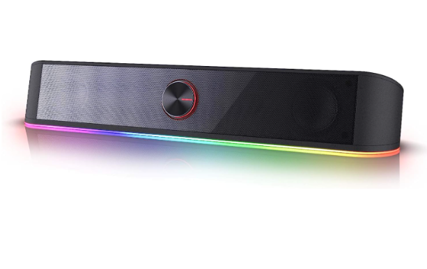 Speaker Soundbar 2.0 CH with yellow cone and black basket