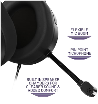 P.I.L.O.T 3 gaming headset adjustable headband with clear audio output