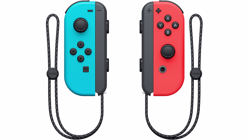 OLED Nintendo Switch Neon Blue/Red with 64GB storage and long battery life