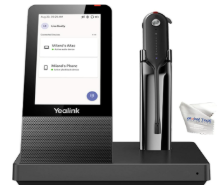 Yealink WH67 Mono Teams wireless headset with DECT base and touch screen