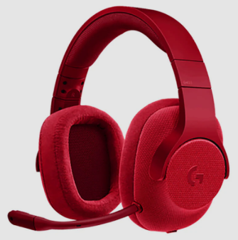 LogiLink Typhoon Rockstar headset red black with noise canceling mic