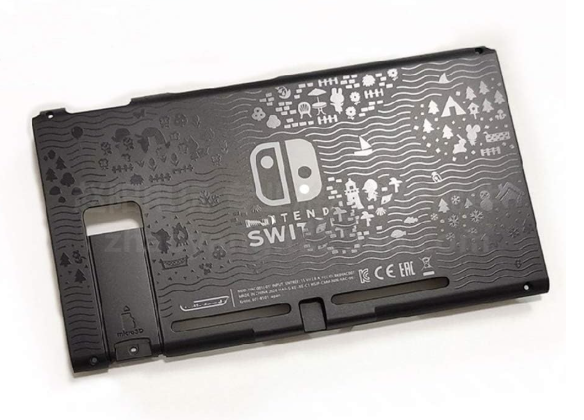 Nintendo Switch rear cover replacement shell gray gaming accessory