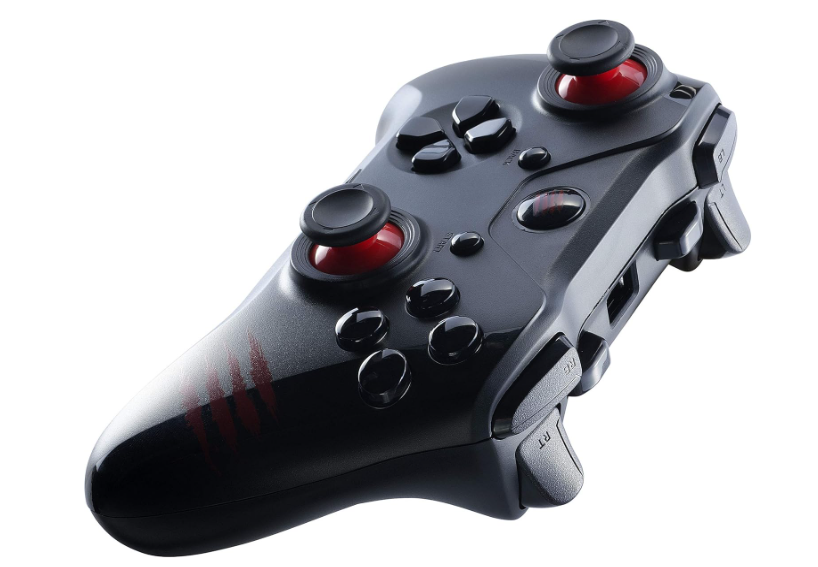 C.A.T. 7 wired gaming controller black with OLED display for Windows and PS3 game play