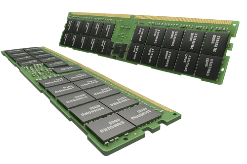 Samsung (M321R2GA3EB0-CWM) 16GB DDR5-5600 ECC RDIMM RAM front view - RMHO-8067