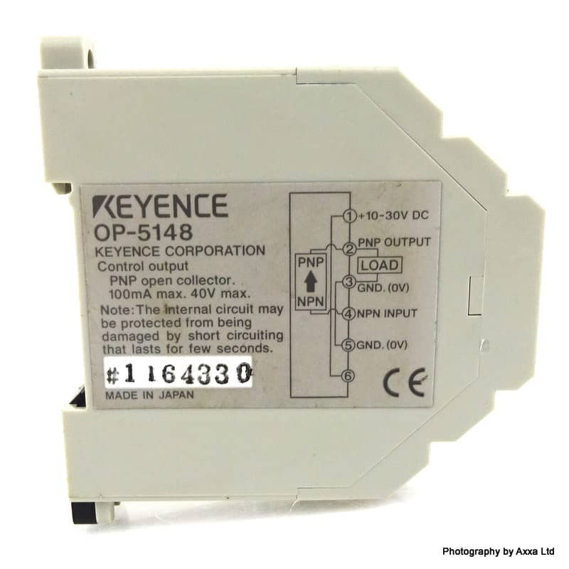 Keyence OP-5148 PNP Adapter, NPN output sensor