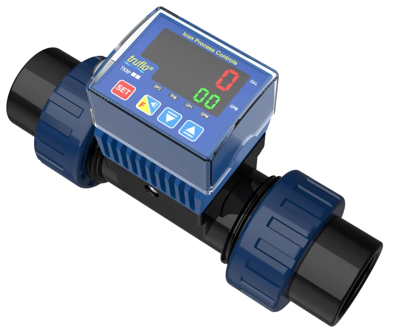 ICON TruFlo TKM In-Line Paddle Wheel Flow Meter Sensor