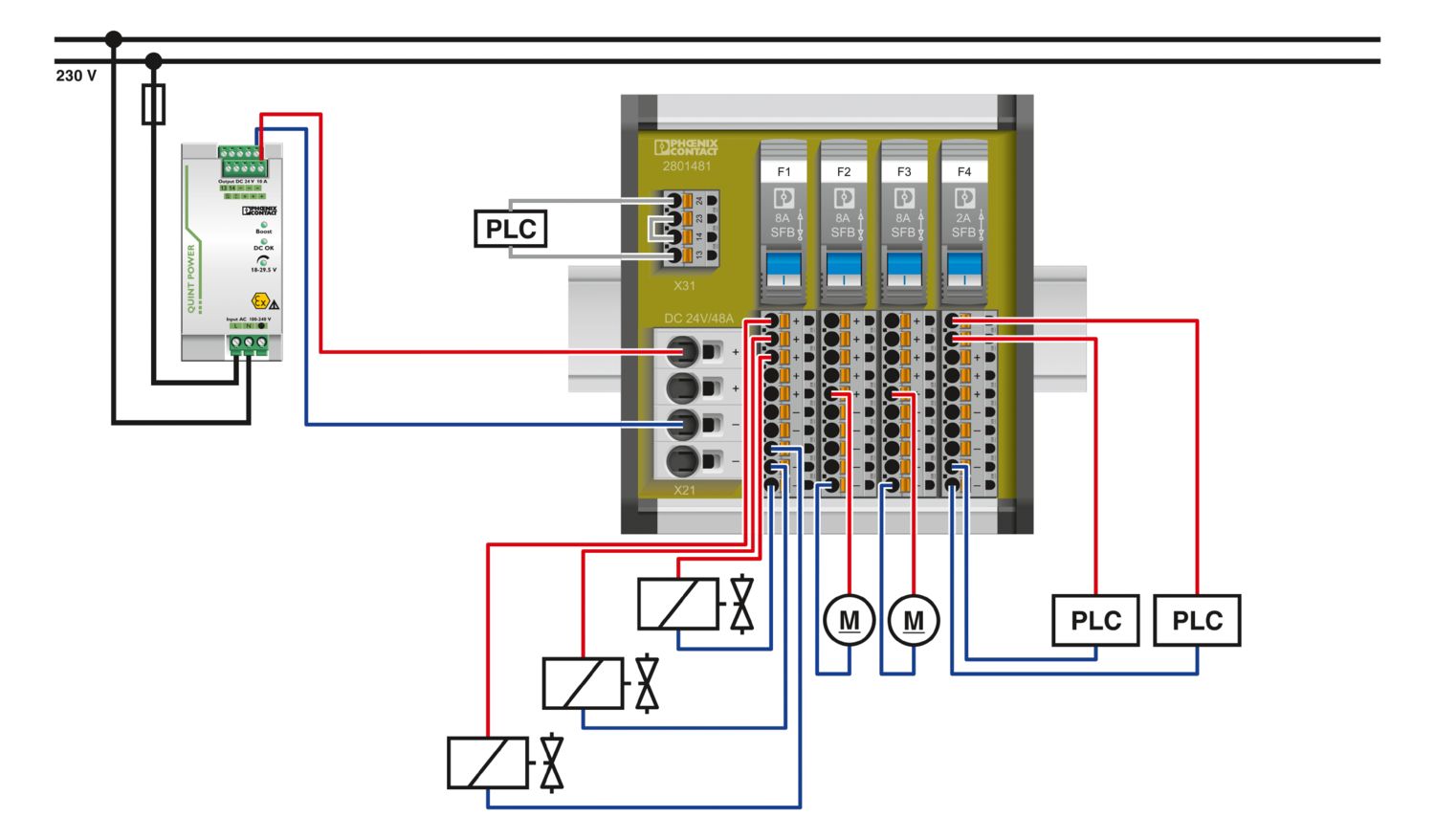 Phoenix Contact QUINT POWER Switched Mode DIN Rail Power Supply