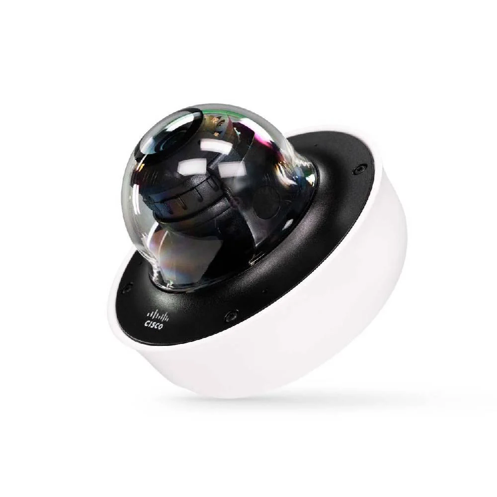 Cisco Meraki MV63M-HW 8.4MP MiniDome IP Camera mounted outdoors