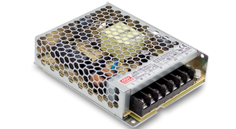 100W 24V DC single output switching power supply with compact design