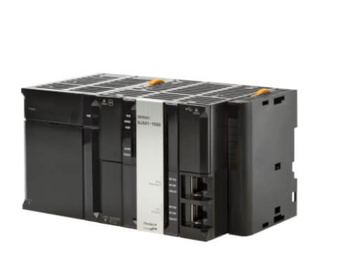 Omron Sysmac NJ501-1500 programmable logic controller front view modular PLC unit