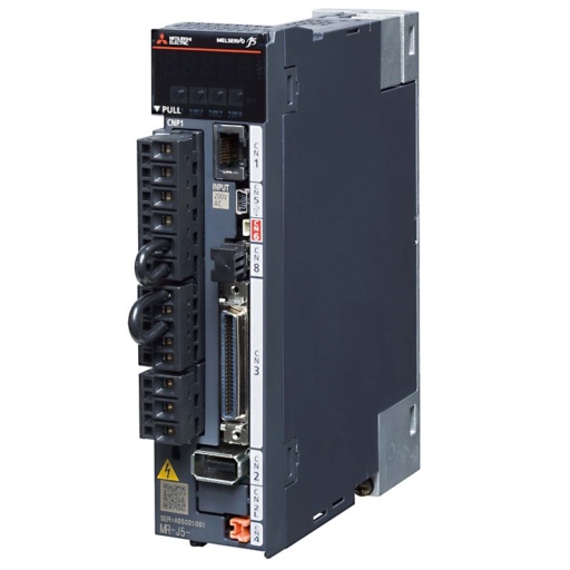 Digital AC servo amplifier MR J5 A rated output 400 W RJ type industrial motor controller