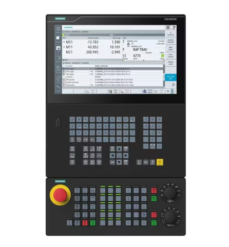 SINUMERIK 828 CNC controller MCP 1200U-V with mechanical buttons vertical panel