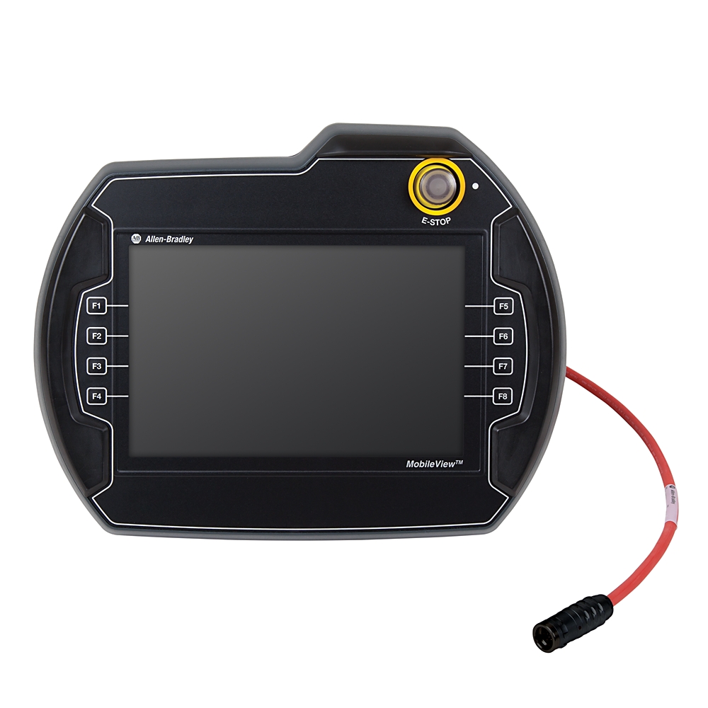 Allen-Bradley MobileView HMI tethered operator terminal handheld industrial control panel