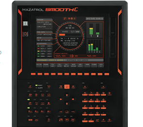 Mazatrol SmoothC CNC controller with 15 inch multi touch display for 4 axis machining
