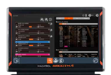 Mazatrol SmoothAi CNC controller panel showing AI programming and advanced machining functions