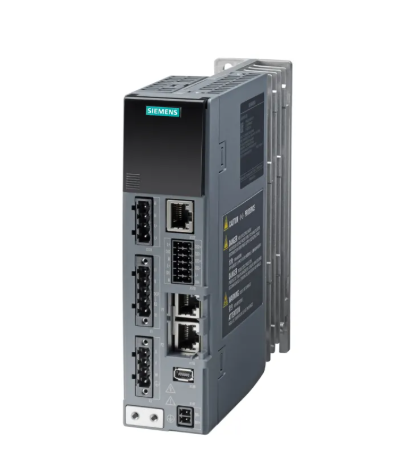 Siemens SINAMICS S210 servo drive unit installed in automation panel for dynamic machine control