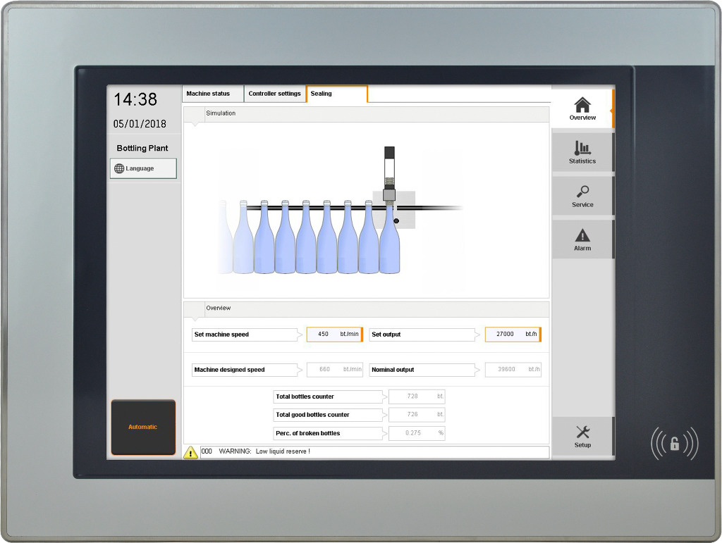 Automation panel hygienic stainless steel design for industrial control environments
