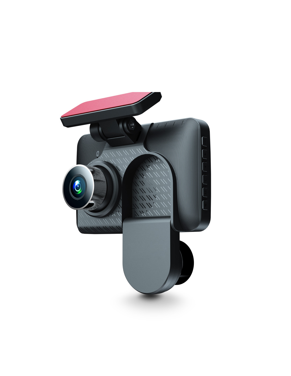 Compact Full HD 1080P double lens dashcam with 4 inch LCD display for road and cabin view