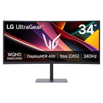 LG UltraGear 34G630A-B 34 inch WQHD curved gaming monitor 240Hz FreeSync Premium