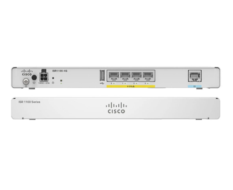 Cisco ISR1100-4G, Ethernet WAN, Gigabit, Grey -  image