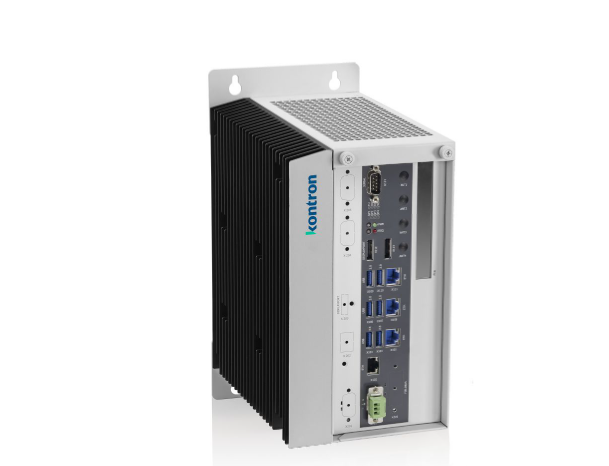 Kontron KBox C-104-TGL industrial PC front view high performance box computer for automation control cabinets