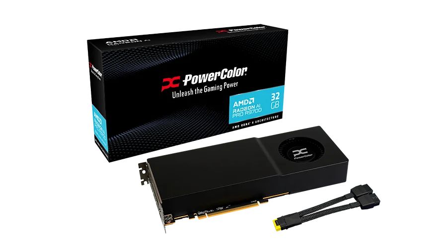 PowerColor Radeon AI PRO R9700 32GB GDDR6 PCI-Express Graphics Card