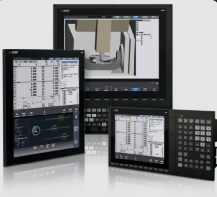 Mitsubishi M830VW CNC controller for machining center systems with 32 axis capacity and Windows based display