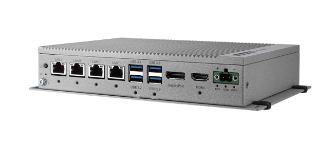 Advantech UNO-2484G rugged aluminum industrial PC side angle