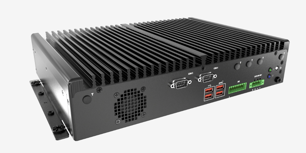 Premio BCO-6000 industrial computer side profile with cooling design