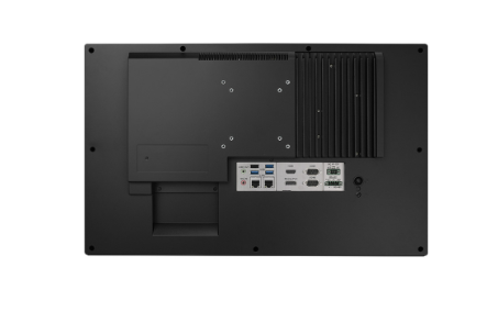 PPC-421W 13th Gen Intel i5 panel PC installed in industrial setup