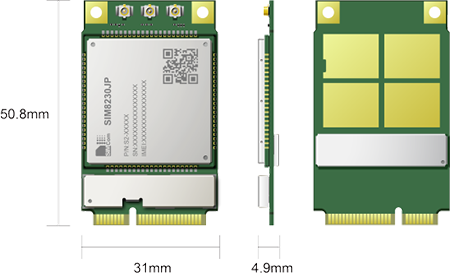 SIMcom SIM8230JP-PCIE, Multi-Band 5G NR/LTE-FDD/LTE-TDD module