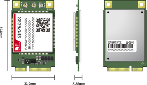 SIMCom SIM7600G-PCIE LTE 4G Module