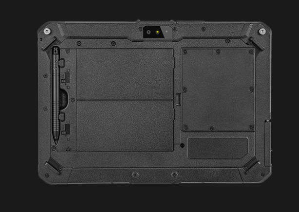 Getac ZX10 rugged tablet with swappable Li-ion battery installed
