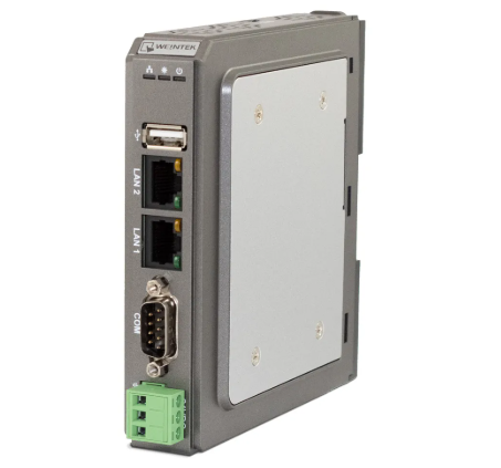 Advanced headless HMI cMT-SVRX-822 front view DIN rail industrial controller