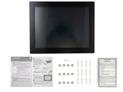 industrial advanced HMI rear ports including Ethernet USB and serial connections