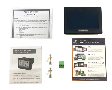 Back view of 4.3" Advanced HMI PLC showing I/O expansion slot
