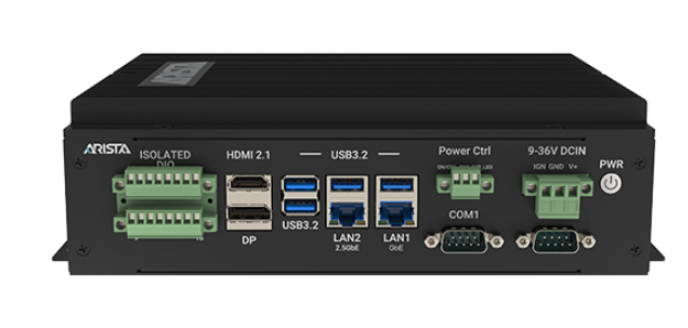 MiniBox-132-K01 industrial PC front view with USB and HDMI ports