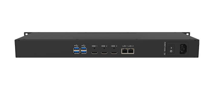 RS-103 rack mount thin client compact 1U design in server rack
