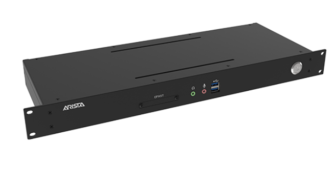 RS-103 industrial thin client side view showing slim metal chassis