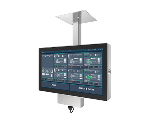 Class I Div 2 panel PC 21.5 inch touchscreen with Gigabit Ethernet and USB ports