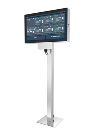 NEMA 4X IP66 panel PC with 316L stainless steel housing and web based thin client system