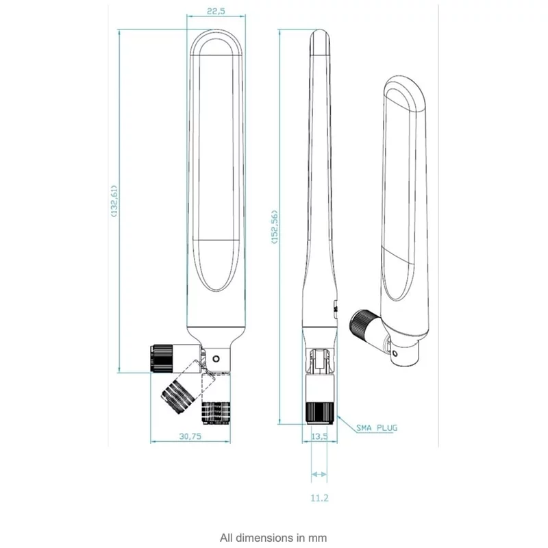 Sixfab LTE/5G High-Performance Antenna SMA