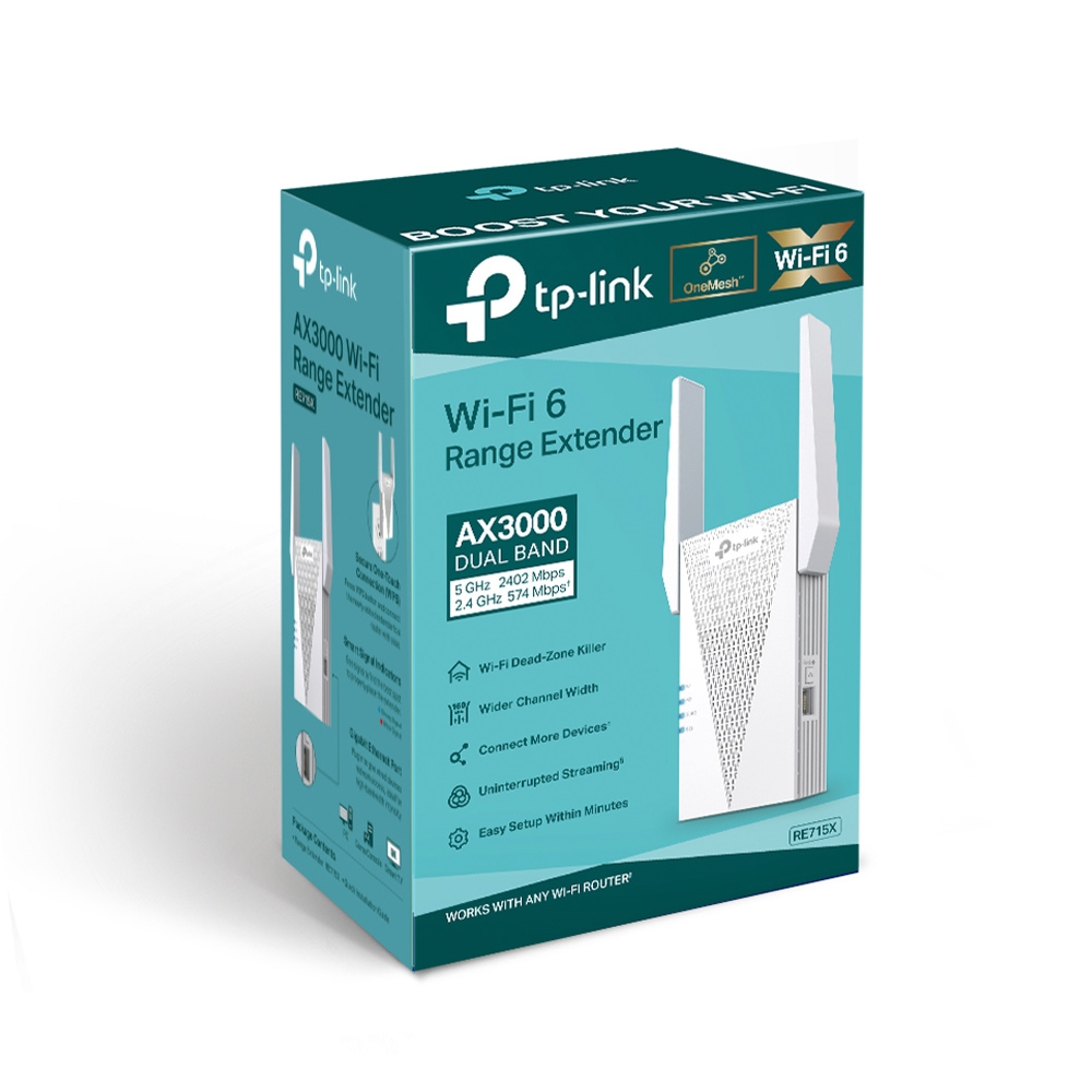 Tp-Link AX3000 Mesh WiFi 6 Extender
