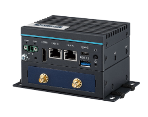 UNO-2271G V3 edge gateway installation setup with dual LAN ports