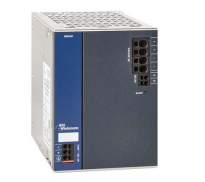 30 V 4 A DIN rail power supply with aluminum housing, push-in terminals, front view