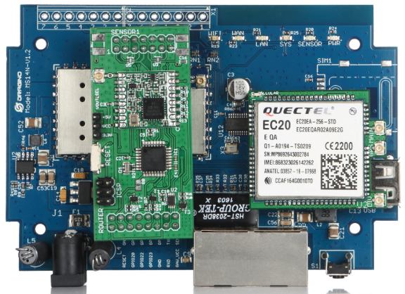 MS14N embedded Linux board for robotics data logging and remote control