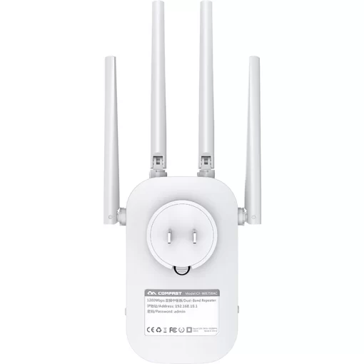 COMFAST 1200Mpbs Internet/WiFi Repeater CF-WR758AC, Dual Band 5GHz/2.4GHz