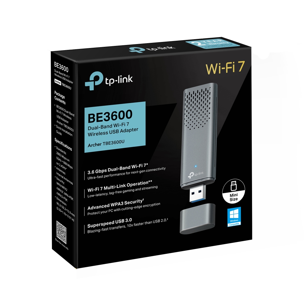 Tp-link BE3600 Dual Band Wi-Fi 7 Wireless USB Adapter