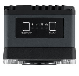 ICAM-540 AI camera rear panel with power input and ports