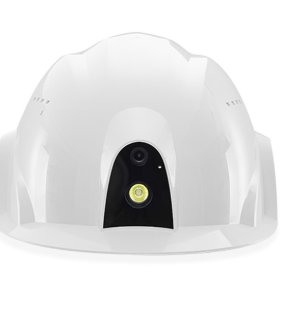 wearable helmet camera GH01 side profile showing mounting and compact industrial build